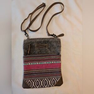 Myra Crossbody Hair/Leather/Carve Cotton EXCELLENT CONDITION